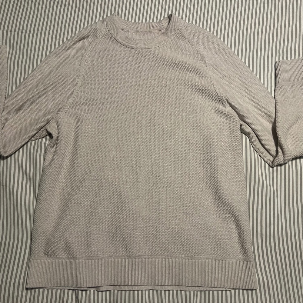 Lululemon Textured Knit Crewneck Sweater, Natural Ivory
